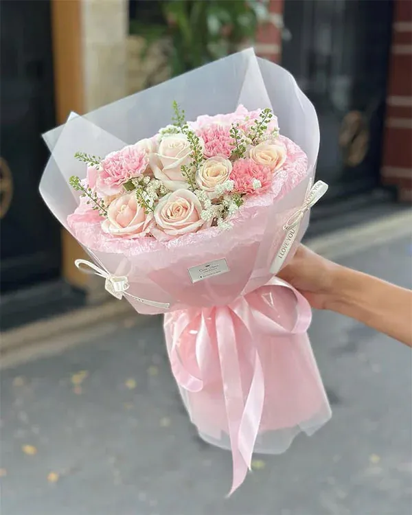 Bó hoa hồng vàng tặng sinh nhật bạn thân